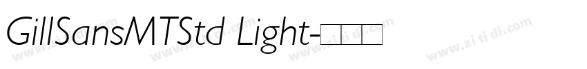 GillSansMTStd Light字体转换